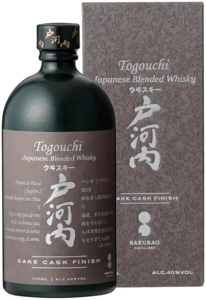 Buy Togouchi Blended Sake Cask Finish Whisky 700ml Online at Barrel and Batch