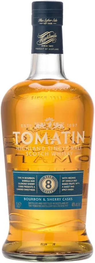 Buy Tomatin 8 Year Old Single Malt Scotch Whisky 1L Online at Barrel and Batch