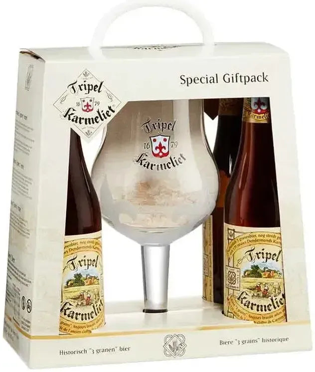 Buy Tripel Karmeliet 4 Bottle & Glass Gift Pack Online at Barrel and Batch