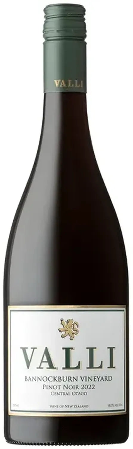Buy Valli Bannockburn Vineyard Pinot Noir 2022 750ml Online at Barrel and Batch