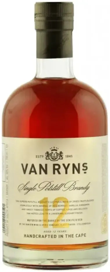 Buy Van Ryn's 12 Year Old Single Pot Still Brandy 750ml Online at Barrel and Batch