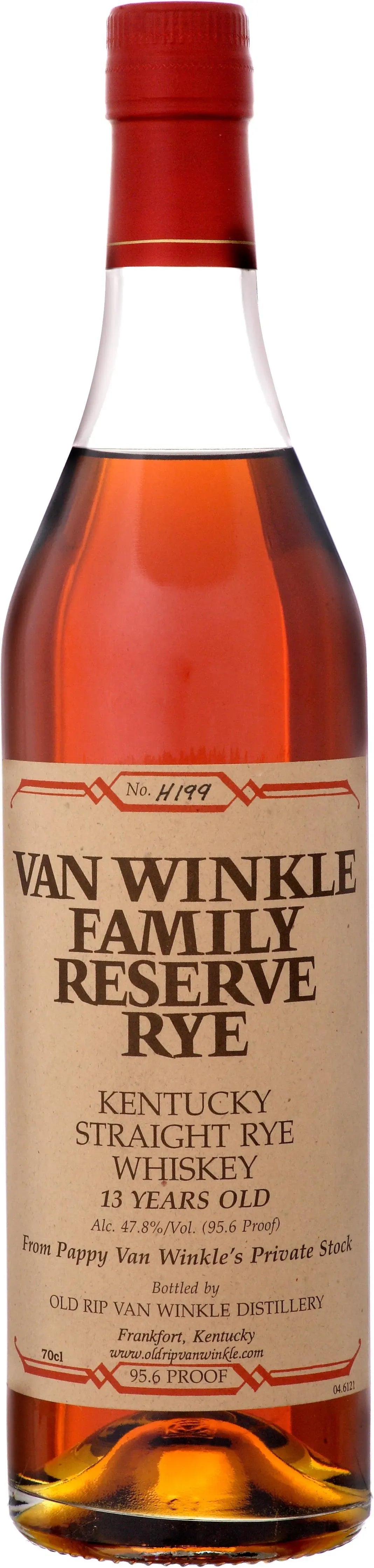 Buy Van Winkle Family Reserve 13 Year Rye Whiskey 750ml Online at Barrel and Batch