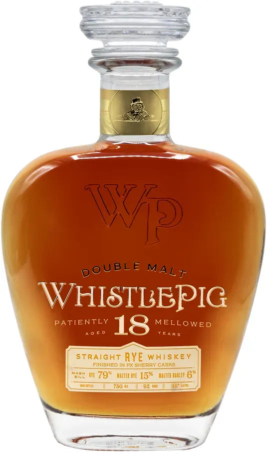 WhistlePig 18 Year Old PX Finish Rye Whiskey 750ml-Spirits-WhistlePig-Afterpay-Alcohol-Delivery-Barrel-and-Batch-