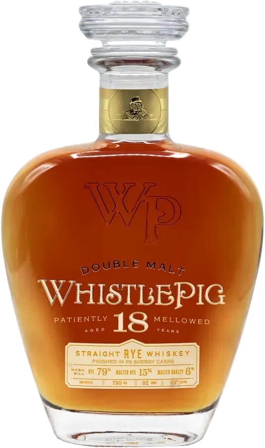 Buy WhistlePig 18 Year Old PX Finish Rye Whiskey 750ml Online at Barrel and Batch
