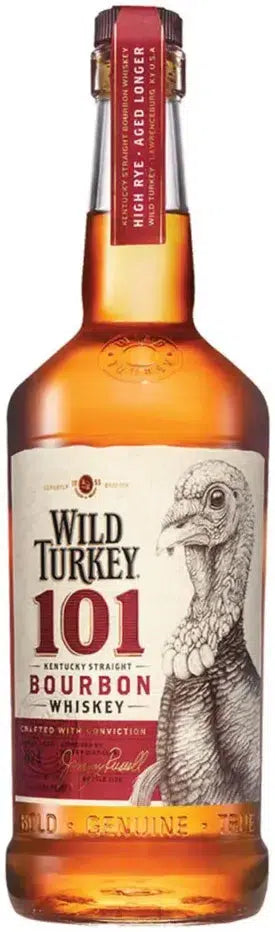 Wild Turkey 101 Proof Bourbon Whiskey 1L-Spirits-Wild Turkey-Afterpay-Alcohol-Delivery-Barrel-and-Batch-