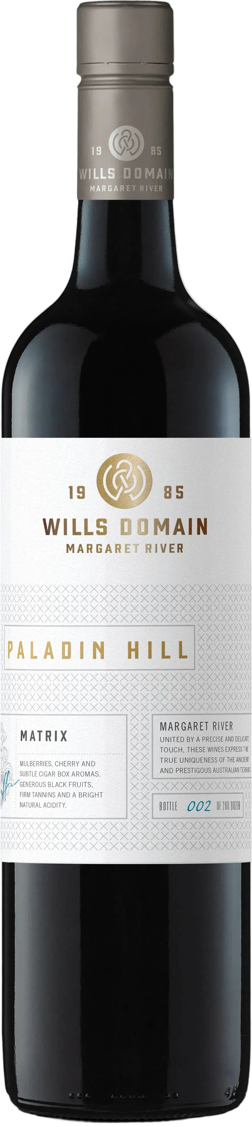 Buy Wills Domain Paladin Hill Matrix Cabernet Blend 2022 750ml Online at Barrel and Batch