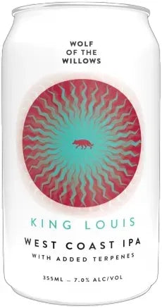 Buy Wolf Of The Willows King Louis Terpene West Coast Ipa 355ml Online at Barrel and Batch