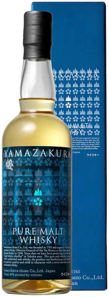 Yamazakura Pure Malt Japanese Whisky 700ml-Spirits-Yamazakura-Afterpay-Alcohol-Delivery-Barrel-and-Batch-