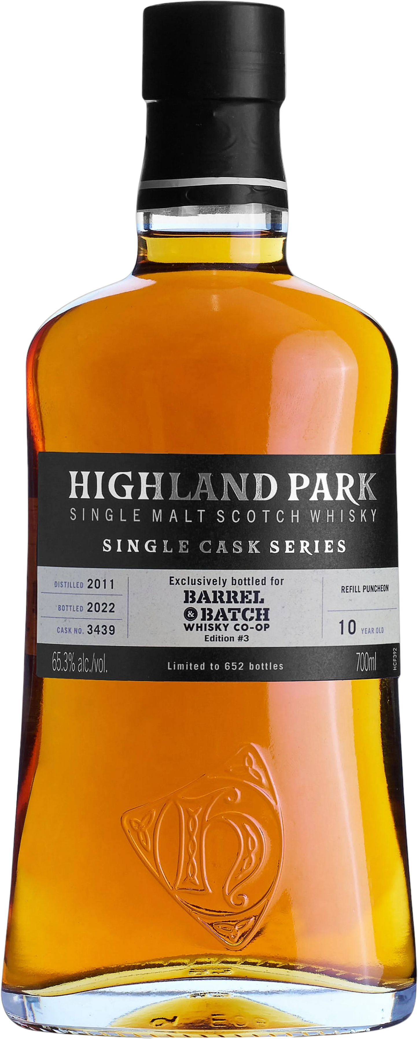 Highland Park 10 Year Old Single Cask #3439 Ex Sherry Single Malt Whisky 700ml