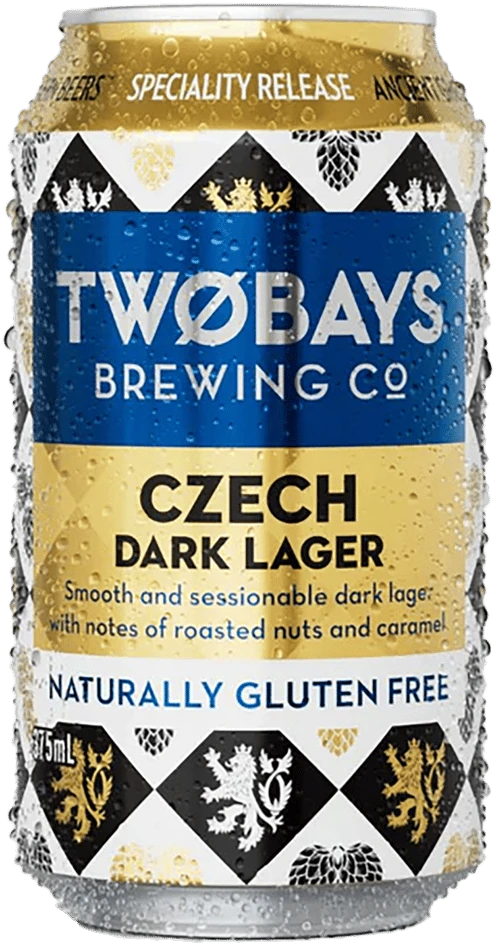Two Bays Brewing Co Czech Dark Lager 4.8% 16 Pack Cans 375ml
