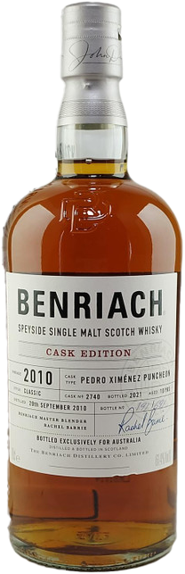 Benriach 10 Year Old Cask Strength Single Cask PX Whisky 700ml