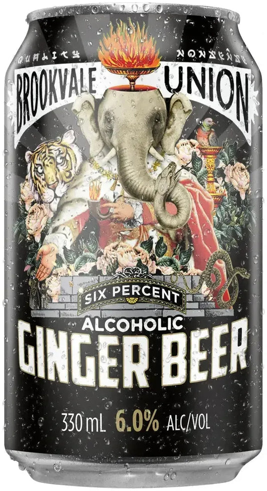 Brookvale Union Ginger Beer 6% 6% 4 Pack Cans 330ml | Barrel & Batch