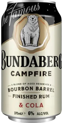 Bundaberg Campfire Bourbon Barrel 6% 10 Pack Cans 375ml | Barrel & Batch