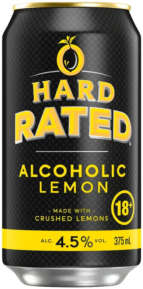 Hard Rated Lemon 4.5% 10 Pack Cans 375ml | Barrel & Batch