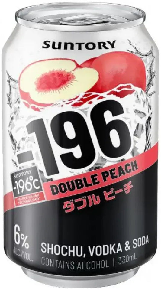 Suntory -196 Double Peach 6% 24 Pack Cans 330ml | Barrel & Batch