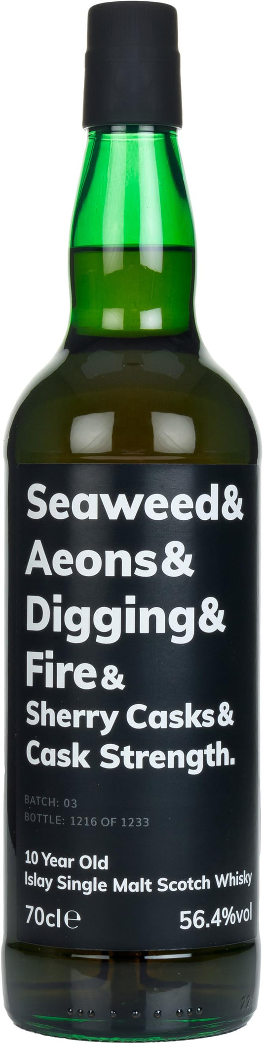 Seaweed & Aeons & Digging & Fire & Sherry Casks & Cask Strength 10 Year Old Single Malt Scotch Whisky 700ml