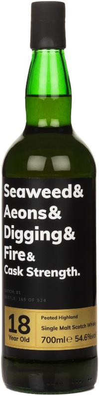 Seaweed & Aeons & Digging & Fire & Cask Strength 18 Year Batch 01 Single Malt Scotch Whisky 700ml