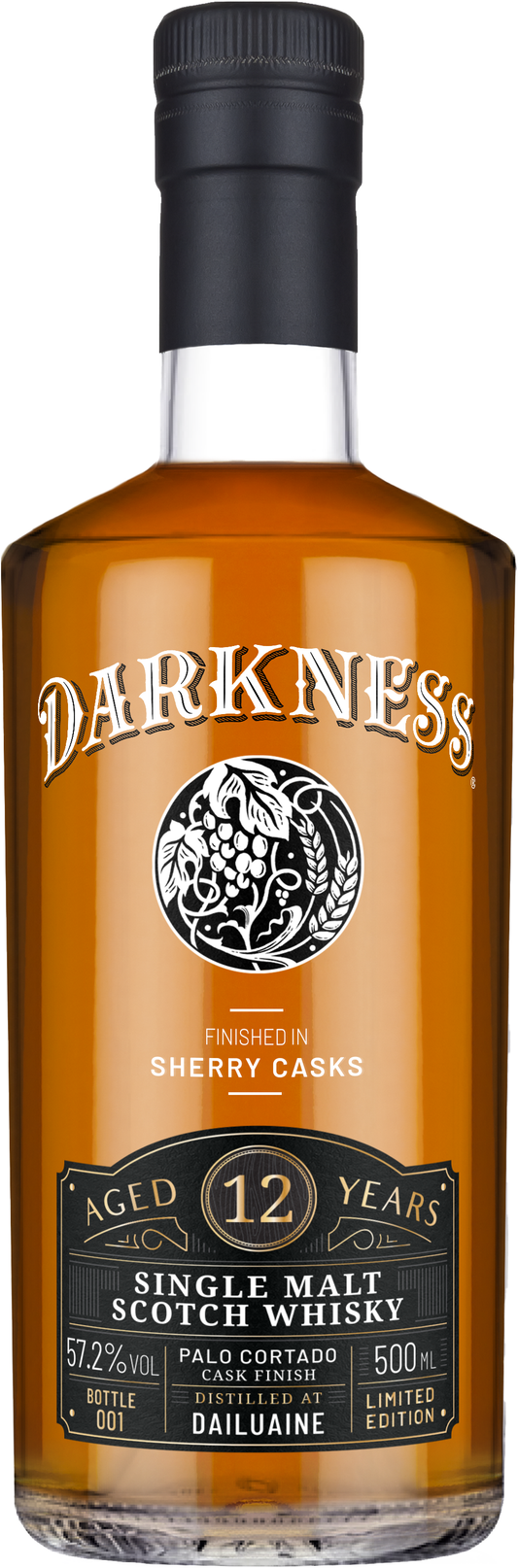The Darkness Dailuaine 12 Year Palo Cortado Single Malt Scotch Whisky 500ml
