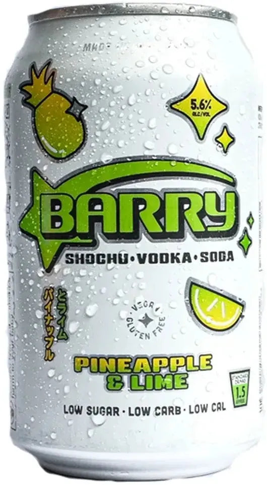 Barry Pineapple & Lime 5.6% 4 Pack Cans 330ml | Barrel & Batch