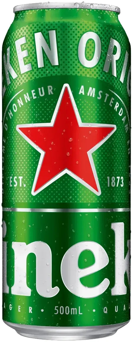 Heineken Lager Can 5% 24 Pack Cans 500ml | Barrel & Batch