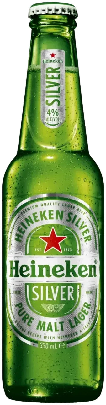 Heineken Silver 4% 24 Pack Bottles 330ml | Barrel & Batch