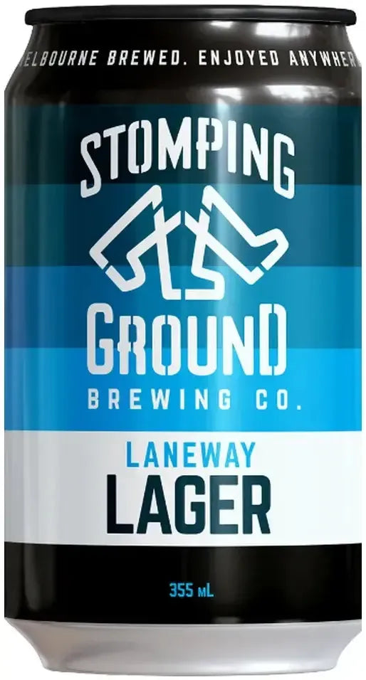 Stomping Ground Laneway Lager 4.7% Cans 355ml | Barrel & Batch