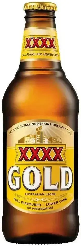 XXXX Gold 3.5% 24 Pack Bottles 375ml | Barrel & Batch