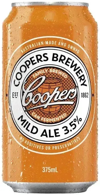 Coopers Mild Ale 3.5% 6 Pack Cans 375ml | Barrel & Batch