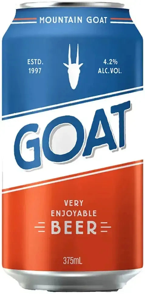 Mountain Goat Goat Lager Very Enjoyable Beer 4.2% 6 Pack Cans 375ml | Barrel & Batch