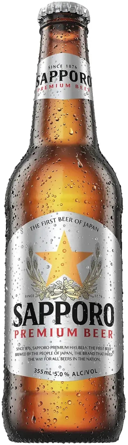 Sapporo Premium Beer 5% Bottles 355ml | Barrel & Batch
