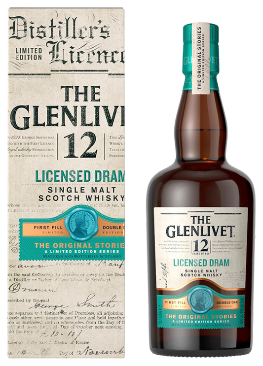 The Glenlivet 12 Year Old Licensed Dram Single Malt Whisky 700ml