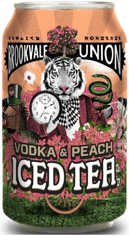 Brookvale Union Vodka Peach Ice Tea 4% 6 Pack Cans 330ml | Barrel & Batch