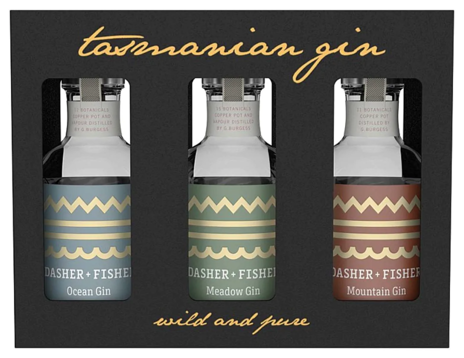 Dasher & Fisher Tasting Miniatures Gin Gift Set 3 X 200ml
