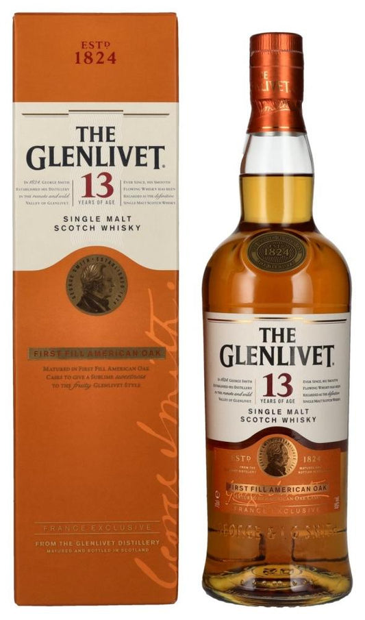 The Glenlivet 13 Year Old Single Malt Scotch Whisky 700ml