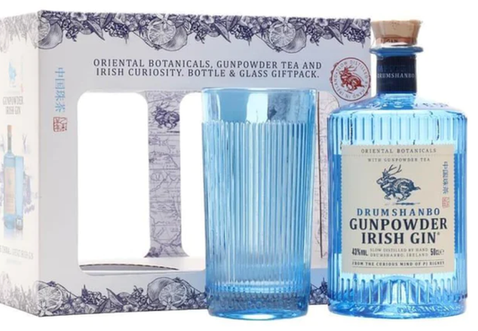 Drumshanbo Gunpowder Irish Gin & Glass Gift Pack 700ml