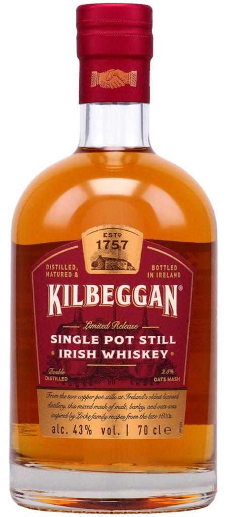 Kilbeggan Single Pot Still Irish Whiskey 700ml