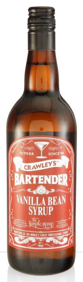 Crawleys Bartender Vanilla Bean Syrup 750ml