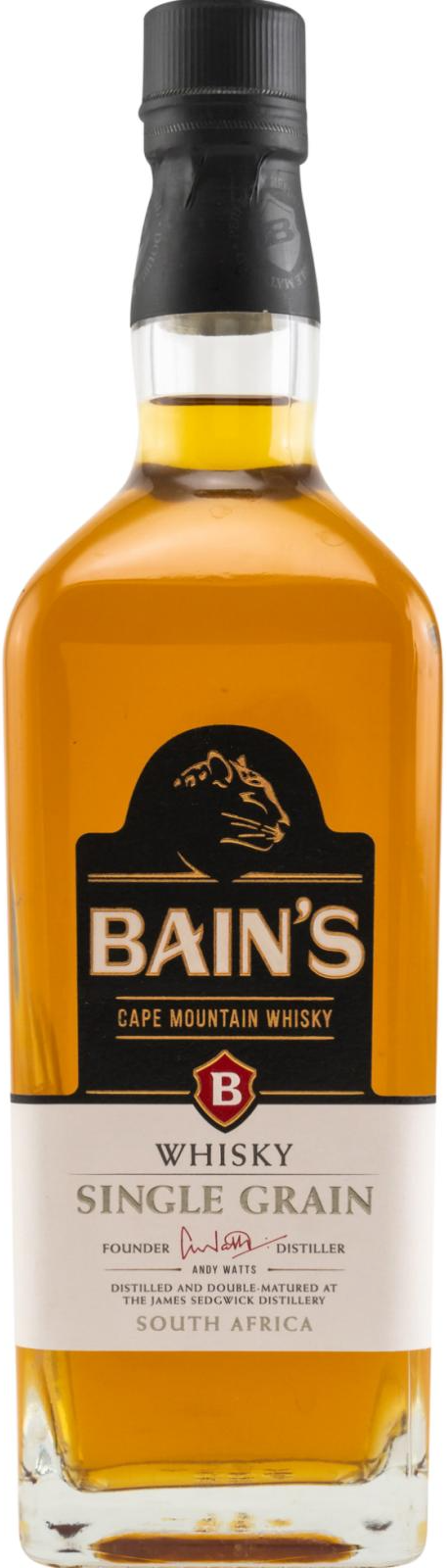 Bain'S Cape Mountain Sinle Grain South African Whisky 1000ml