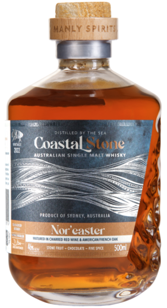 Manly Spirits Coastal Stone Nor'Easter Single Malt Whisky 500ml