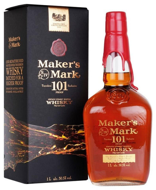 Makers Mark 101 Proof Kentucky Straight Bourbon Whisky 1Lt