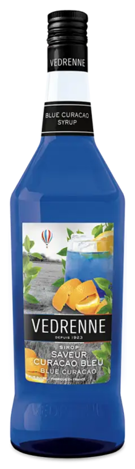 Vedrenne Syrups Blue Curacao Syrup 1Lt