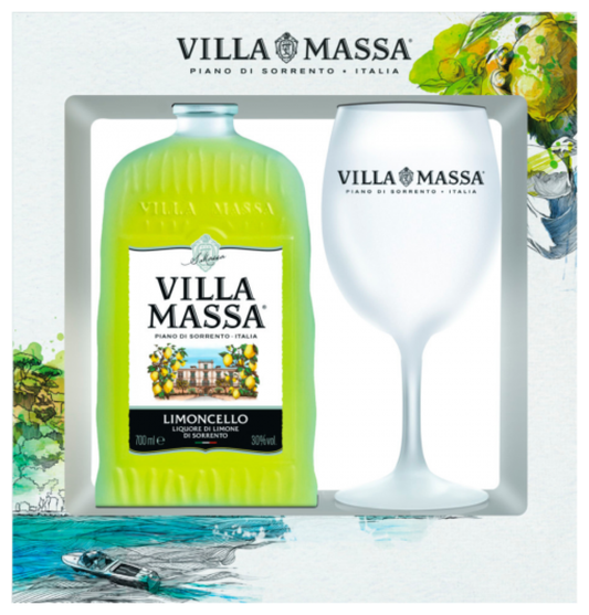 Villa Massa Limoncello & Glass Gift Pack 500ml