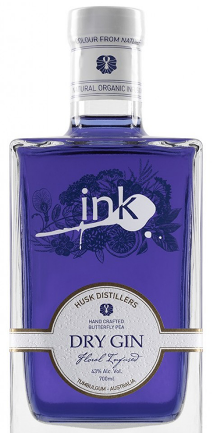 Husk Distillers Ink Gin Floral Infused Australian Gin 700ml
