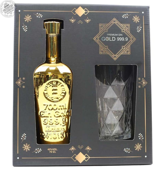 Gold 999.9 Gin and Glass Gift Pack 700ml