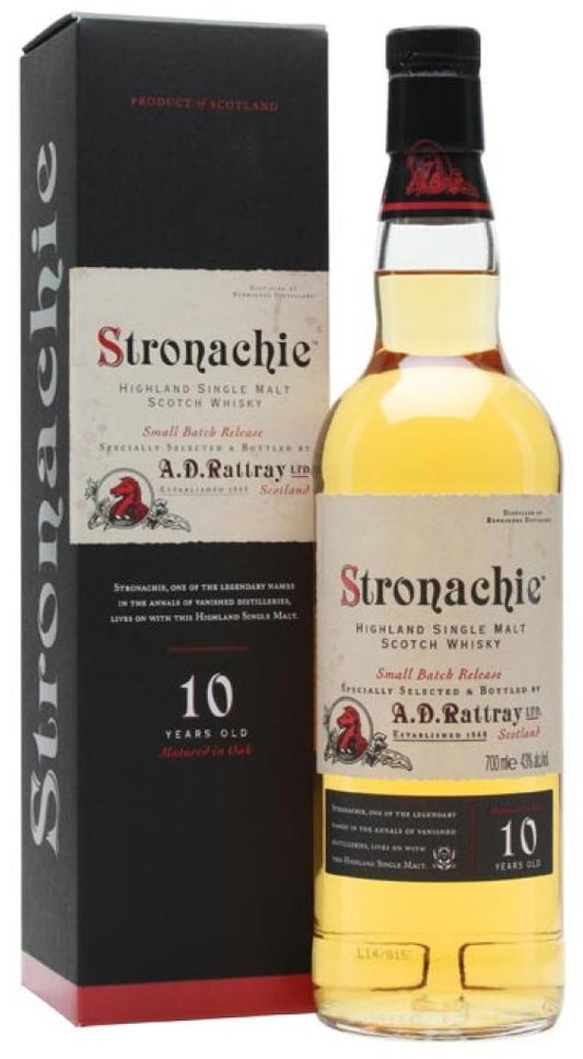 AD Rattray Stronachie 10 Year Old Single Malt Whisky 700ml