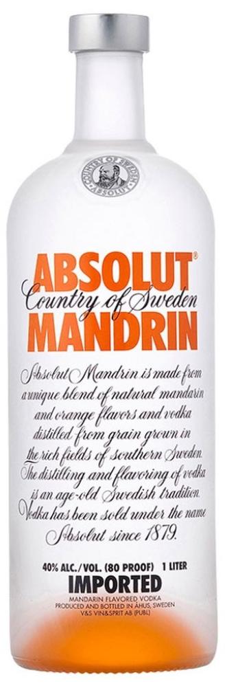 Absolut Mandrin Vodka 1Lt