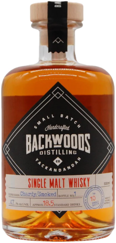 Backwoods Batch 10 Ex Chardonnay Cask Smoked Whisky 500ml