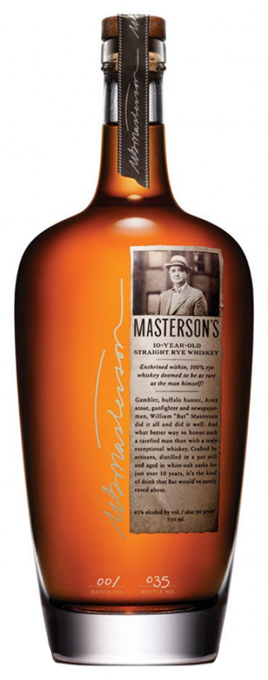 Mastersons 10 Year Old Rye Whisky 750ml
