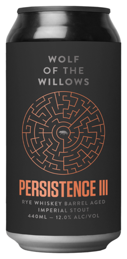 Wolf Of The Willows Persistence III Rye Whisky BA Imperial Stout 440ml