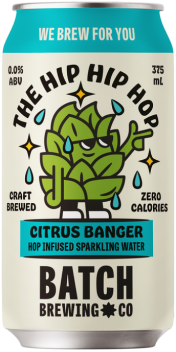 Batch Brewing Citrus Banger Hop Infused Sparkling Water 375ml